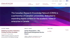 Desktop Screenshot of crkn-rcdr.ca