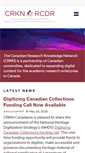 Mobile Screenshot of crkn-rcdr.ca