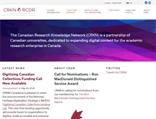 Tablet Screenshot of crkn-rcdr.ca